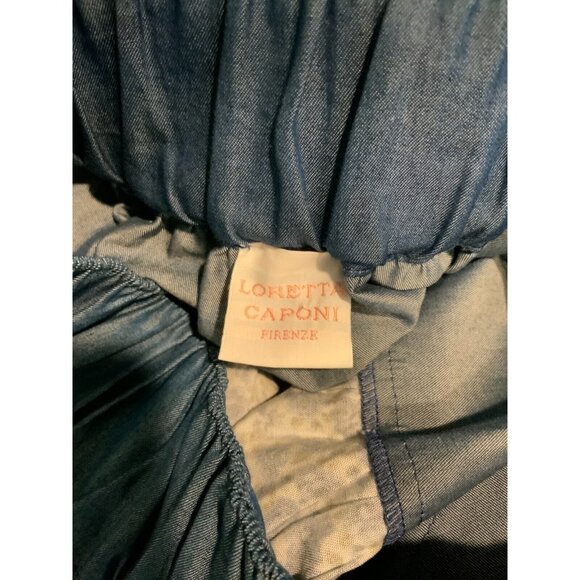 Loretta Caponi Multicolor Floral Tiered Ruffle Maxi Skirt, Size XS - Picture 7 of 7